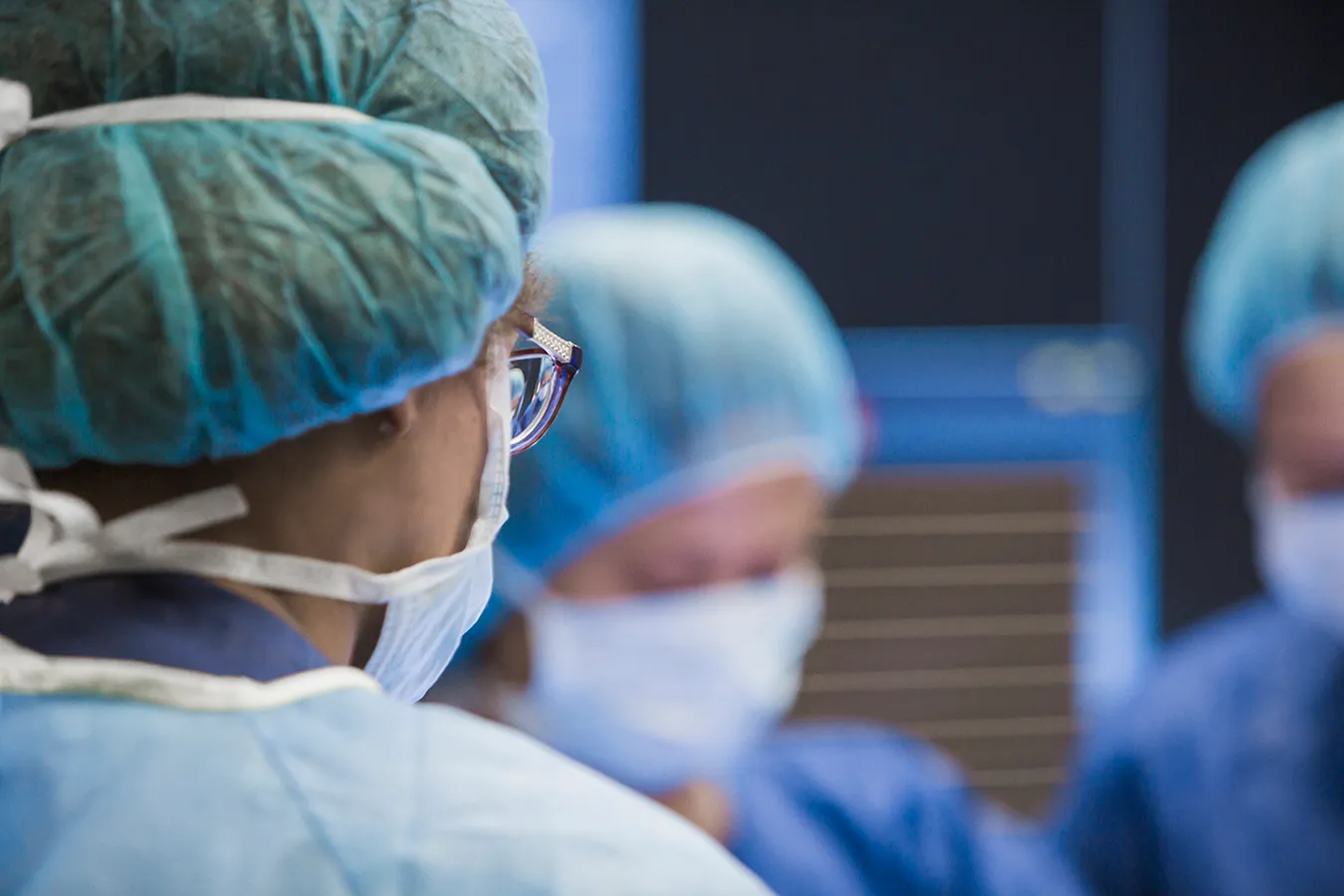 Surgical team in an operating room
